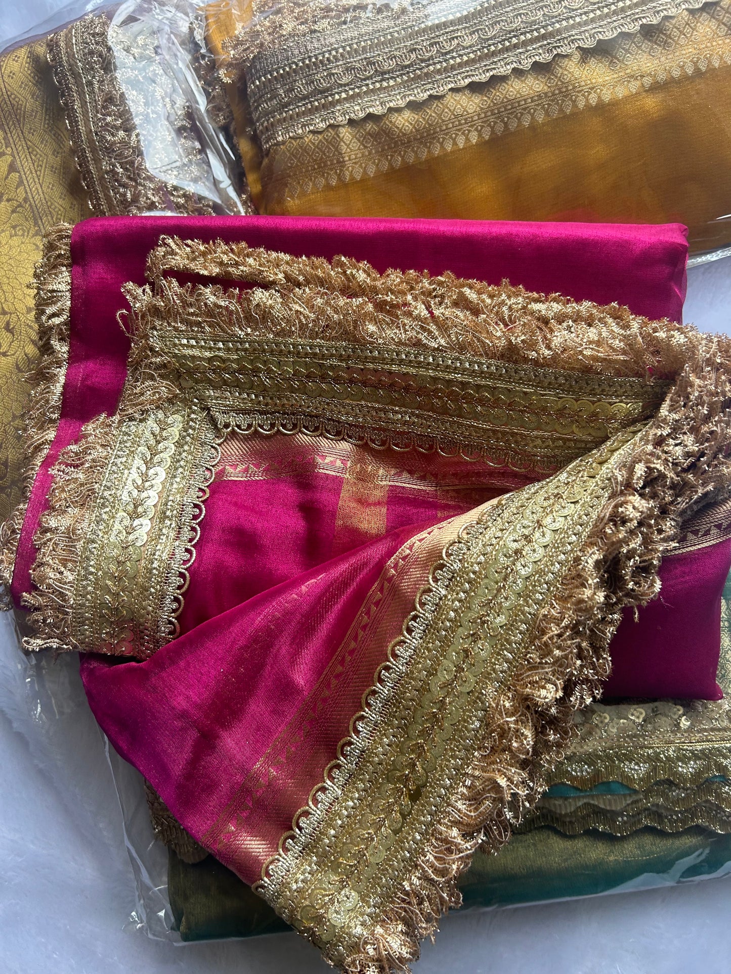 Pink Tissue Silk saree